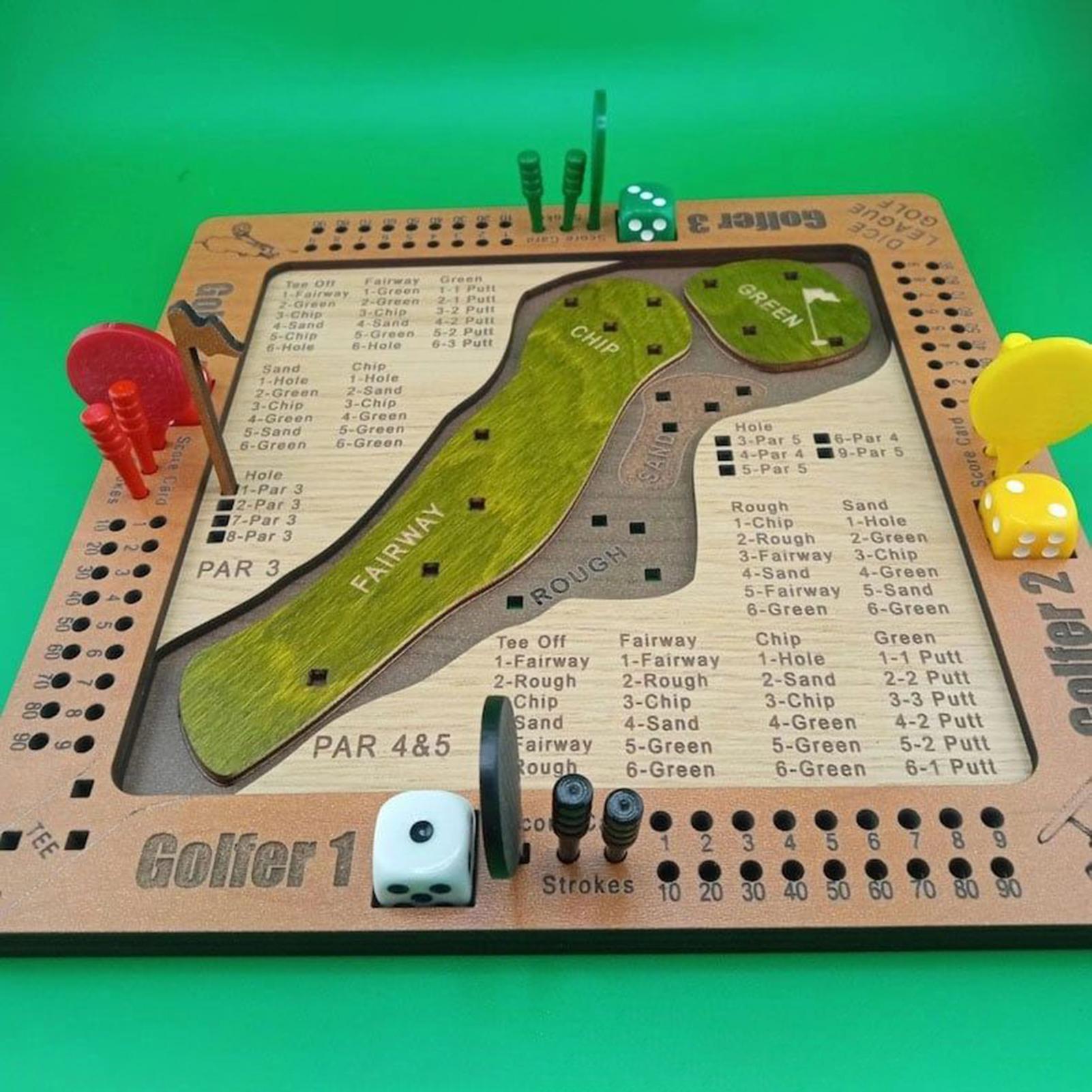 Party Games Adults Indoor - Jogo de dados de golfe de