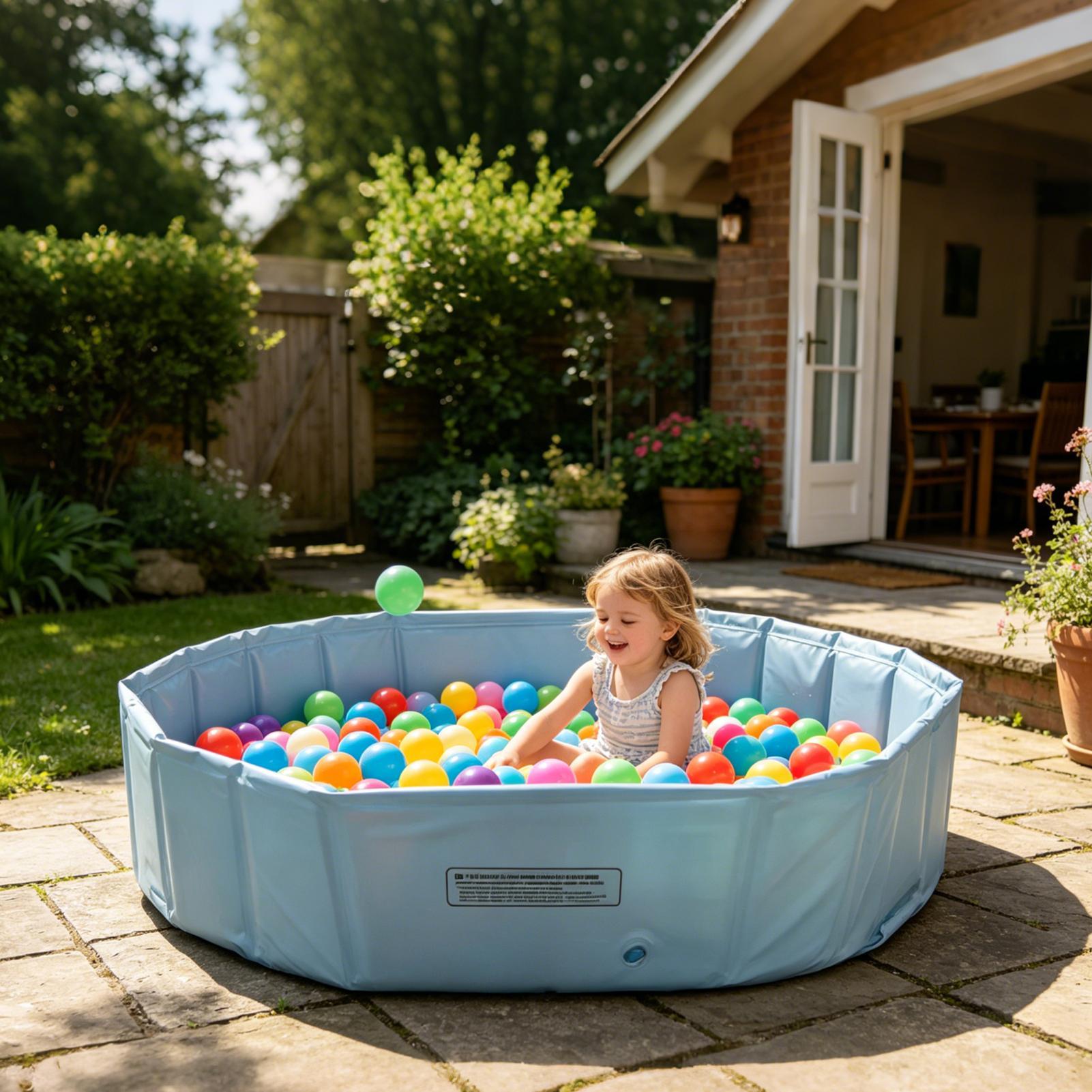 Party Games Kid Friendly - Piscina Dobrável Portátil para Animais de