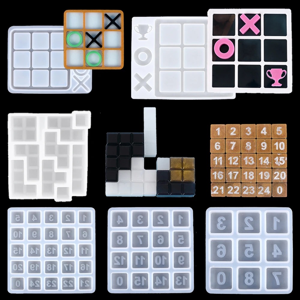 Party Games Kid Friendly - Tic tac toe molde de resina