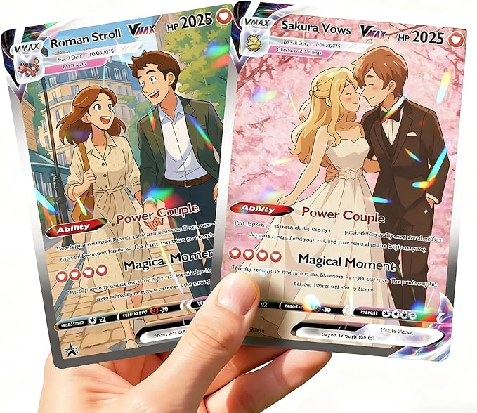 Party Games Cards - Cartão de Aniversário Personalizado de Anime,