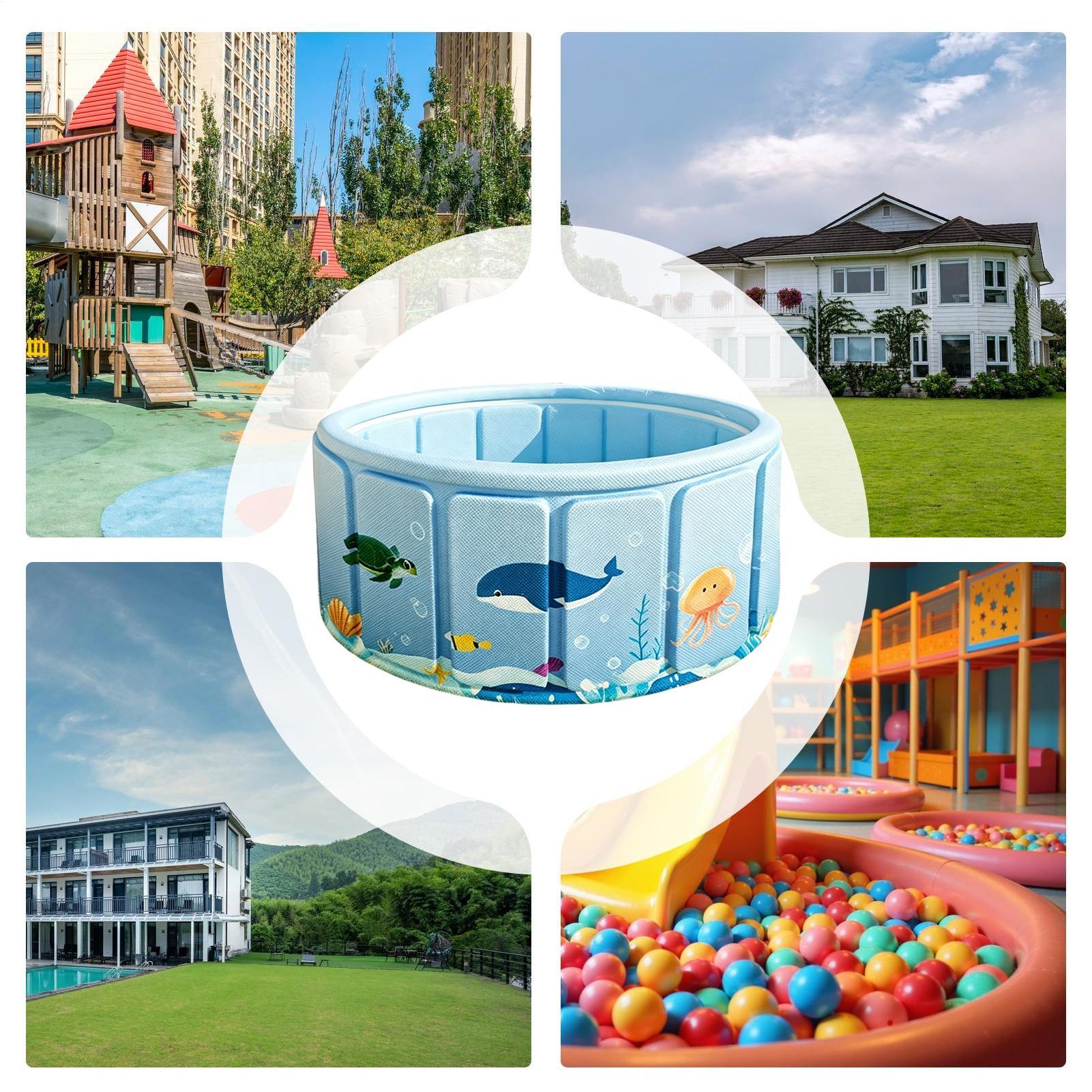 Piscina Dobrável Não Inflável  - Party Games Kid Friendly avaliação e preço