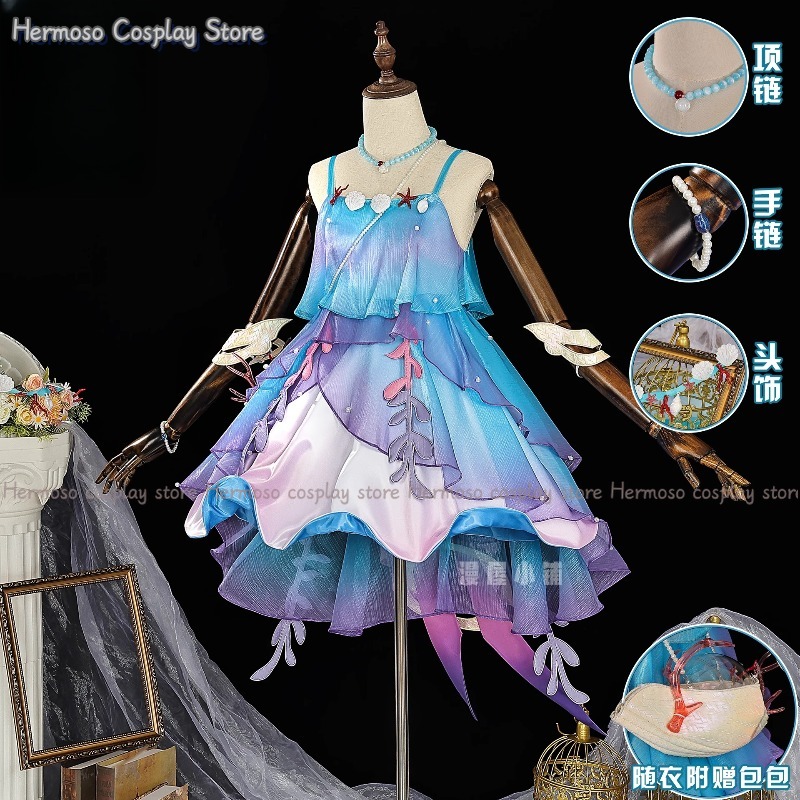 Dolia cosplay traje peruca par - Party Games Christmas avaliação e preço