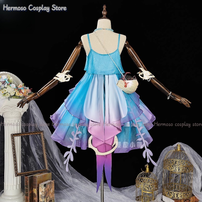 Dolia cosplay traje peruca par - Party Games Christmas avaliação e preço