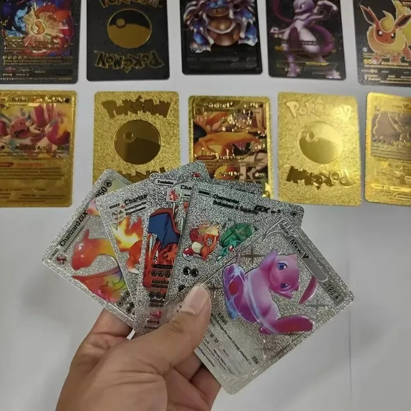 Cartas Pokémon em Folha Dourad - Party Games In Spanish avaliação e preço