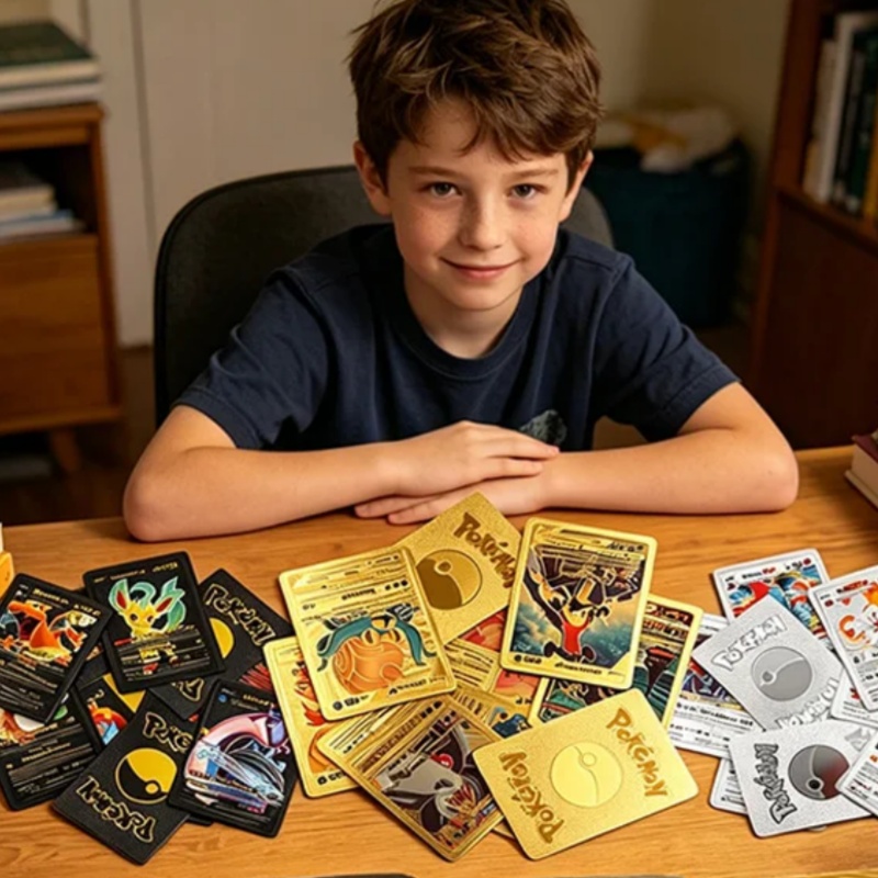 55 Cartas Pokémon Vmax GX em C - Party Games In Spanish avaliação e preço